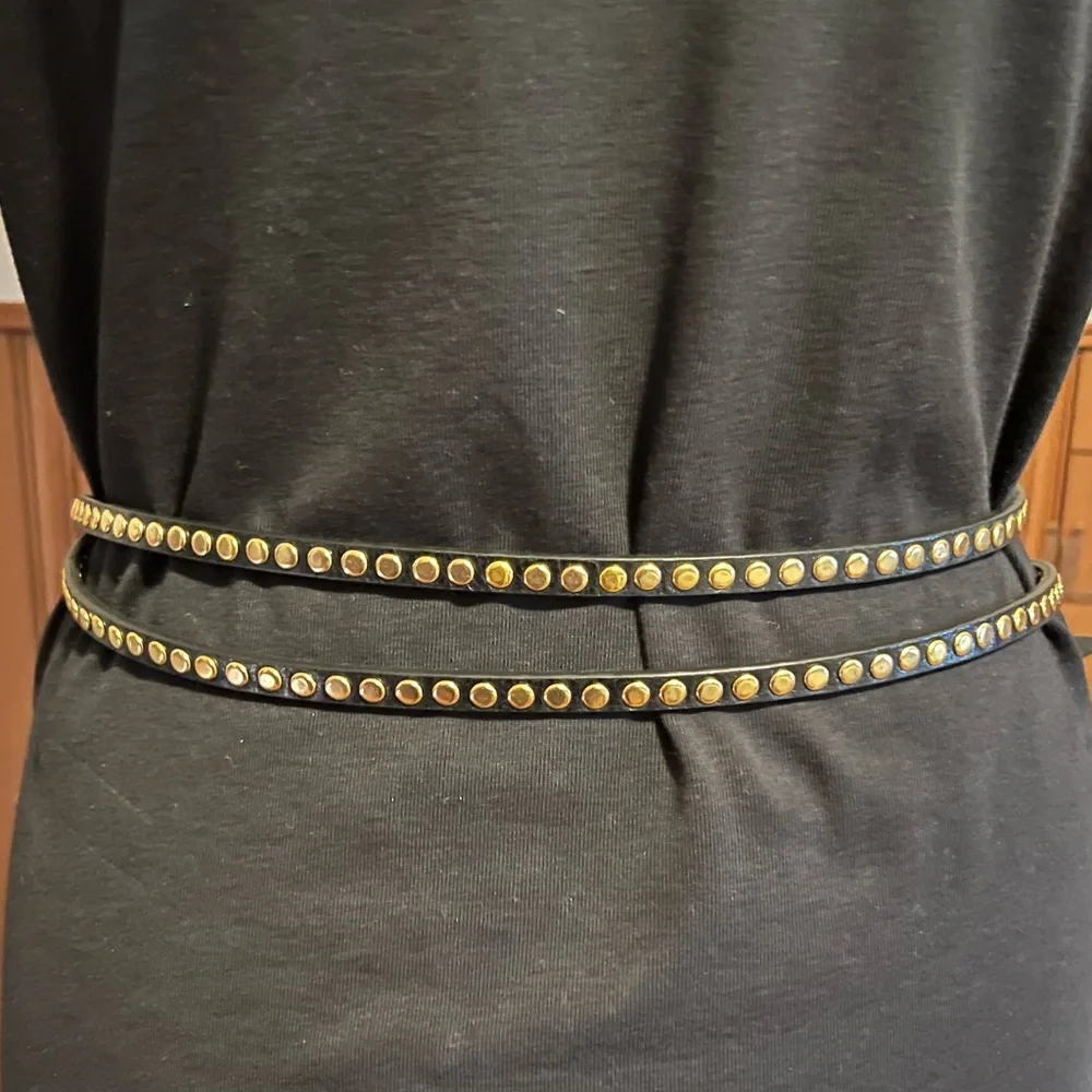 Leather Double Wrap Belt - Picture 3 of 7